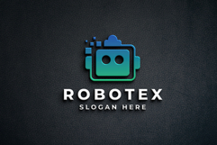 Modern Robot Logo - Digital Tech &amp; AI Mascot Product Image 2