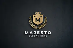 A Golden Crest of Royalty and Excellence Logo Product Image 2