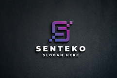 Modern S Letter Logo - Digital Tech &amp; Data Design Product Image 2