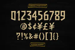 Blacked Soubery Horror Display Font for Spooky Designs Product Image 5