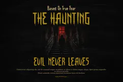 Blacked Soubery Horror Display Font for Spooky Designs Product Image 6