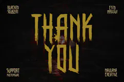 Blacked Soubery Horror Display Font for Spooky Designs Product Image 7