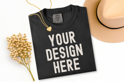 Comfort Colors C1717 Shirt Mockup Bundle, Flat lay Mockup Product Image 5
