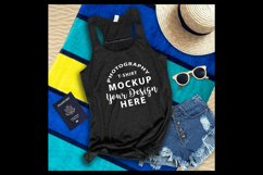 Bella Canvas 8800 mock-up BLACK HEATHER Product Image 1