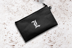 Blackletter L Mini Embroidery