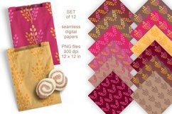 Blades of Grass Fall Colors Pattern Tiles - Seamless Papers - design by Print Cut Hang