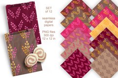 Blades of Grass Fall Colors Pattern Tiles - Seamless Papers - design by Print Cut Hang