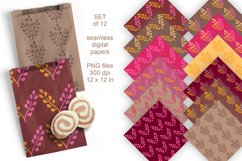 Blades of Grass Fall Colors Pattern Tiles - Seamless Papers - design by Print Cut Hang
