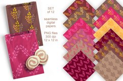 Blades of Grass Fall Colors Pattern Tiles - Seamless Papers - design by Print Cut Hang