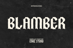 Blamber Font Product Image 1