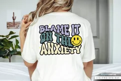 Blame It On The Anxiety SVG, Mental Health SVG Design Product Image 2