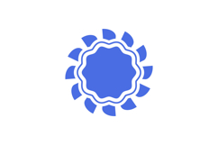 Blank blue badge stamp and icon concept Product Image 1