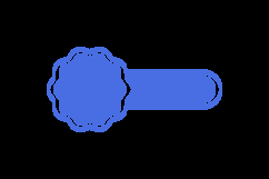 Blank blue badge stamp and icon graphic Product Image 2