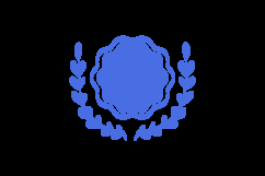 Blank blue badge stamp and icon vector Product Image 2