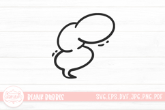 Blank Hand Drawn Bubble Speech SVG Product Image 1