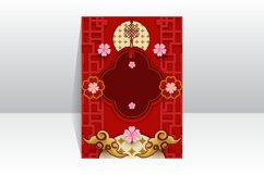 Blank Chinese New Year Celebration Vertical Poster Template Product Image 1