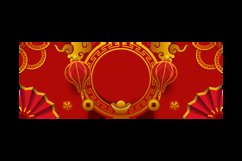 Blank Chinese New Year Holiday Horizontal Banner Template Product Image 2