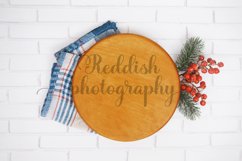 Round wood sign mockup JPG 300 dpi, blank wood sign mockup Product Image 1