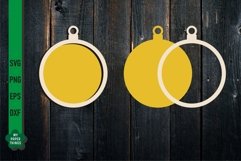 Blank Christmas Vintage Laser Cut  Ornament  Svg great to be used as personalized frame ornaments for Christmas decor.