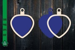 Blank Christmas Vintage Laser Cut  Ornament  Svg great to be used as personalized frame ornaments for Christmas decor.