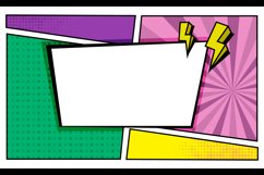 Blank comic pop art frame background template Product Image 2