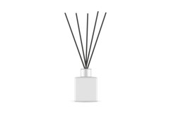 Small Blank Diffuser Bottle With Black Aroma Sticks Product Image 1