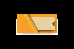 Blank envelope with coupon template isolated Product Image 2