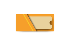 Blank envelope with coupon template isolated Product Image 1