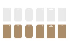 Hang Tags Cards. Mockup To Promote Products Such As Clothing Product Image 1