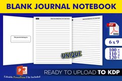 Blank Journal Notebook | KDP Interior Template Product Image 1