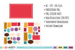 blank label shapes for crafts and planners