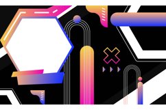 Blank modern abstract webinar template design banner Product Image 1