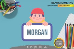 Boy Blank Name Tag Product Image 1