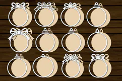 Blank Ornament SVG Laser Files, Christmas Decor SVG Product Image 3