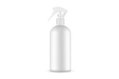 Blank Plastic Spray Bottle Mockup, Front View Product Image 1