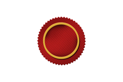 Blank red label halftone style icon design Product Image 1