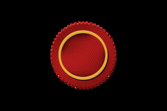 Blank red label halftone style icon design Product Image 2