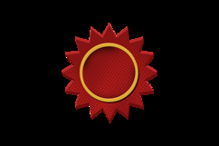 Blank red label halftone style icon graphic Product Image 2