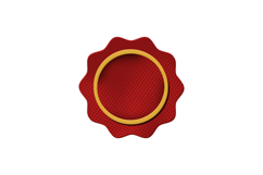 Blank red label halftone style icon isolated Product Image 1