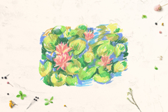 Water lily lotus flower Clip Art Product Image 2