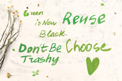 Kids Style Crayon Eco Quotes Hand Drawn Lettering Clipart Product Image 3