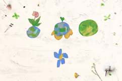 Crayon Eco Energy Clipart Set Sun Moon Rainbow Wind Solar Product Image 5