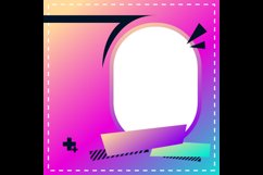 Blank simple colorful twibbon template design Product Image 2