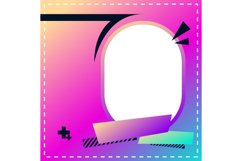 Blank simple colorful twibbon template design Product Image 1