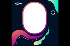 Blank simple twibbon template concept design Product Image 2