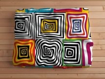 Vibrant Moiré Effect Seamless Pattern Product Image 4