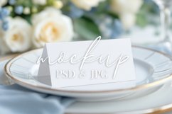 Elegant Wedding Tent Card Mockup with Smart Object Product Image 1