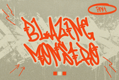 Blazing Monstro - Freestyle Graffiti Tagging Font Product Image 1