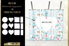 tropical leaves seamless tumbler sublimation design Product Image 5