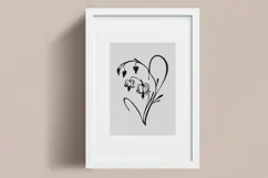 Minimalist Floral Line Art Clipart SVG | PNG | EPS Product Image 3